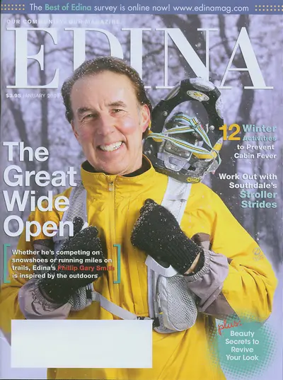 phillip cover edina magazine snowshoe